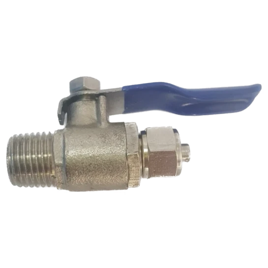 SHOP AKD::Кран кульовий ECOSOFT латунний 1/4"-1/4" РЗ трубка Quick Connect