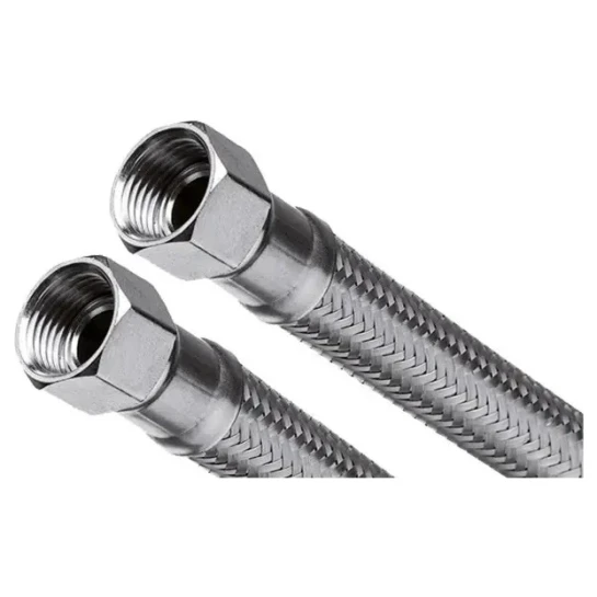 SHOP AKD::Шланг для води INVENA в стальному оплетенні, прохід 15 мм. (3/4в х 3/4в) 30 см