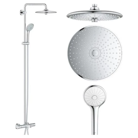 SHOP AKD::Душова система для ванни з термостатом для настінного монтажу GROHE Euphoria System 260