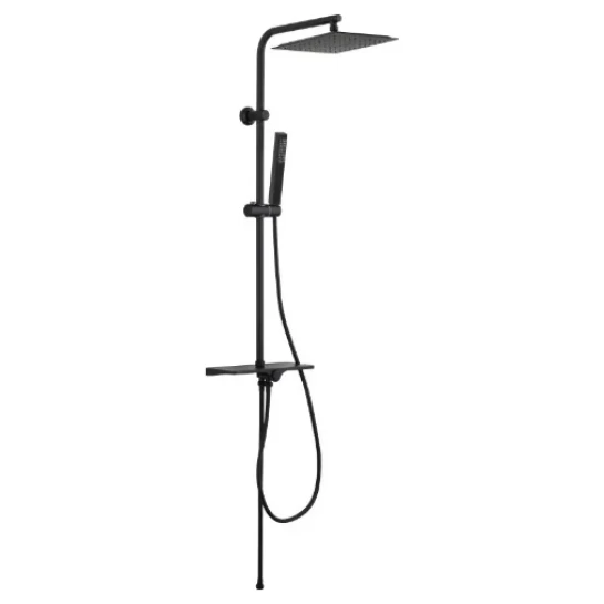 SHOP AKD::Душова система з поличкою INVENA Svart Basic