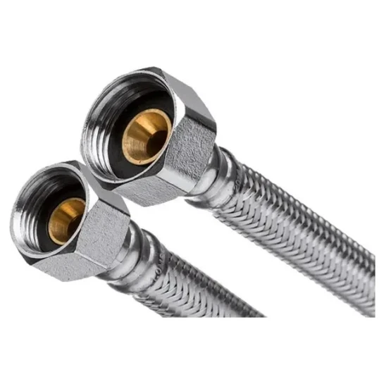 SHOP AKD::Шланг для води INVENA 1/2вх3/8в 60 см в стальному оплетенні