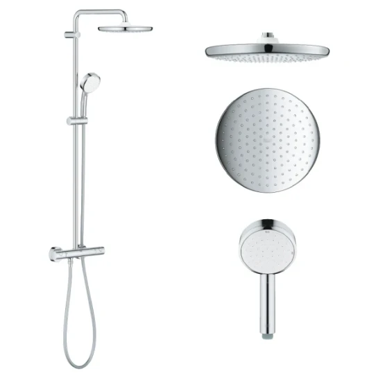 SHOP AKD::Душова система з термостатом для настінного монтажу GROHE Tempesta Cosmopolitan 250