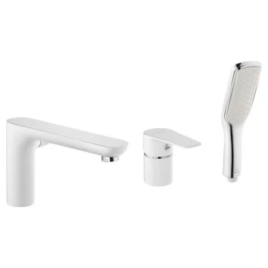 SHOP AKD::Змішувач для ванни INVENA DOKOS на 3 отвори врізний, хром