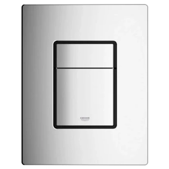 SHOP AKD::Панель зливу кнопка GROHE Cosmopolitan, біла квадратна