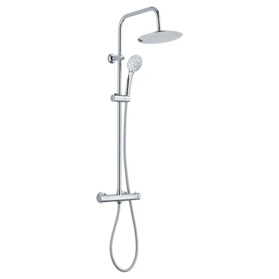 SHOP AKD::Душова система з термостатичним змішувачем INVENA MUSTA, хром
