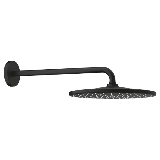 SHOP AKD::Верхнiй душ GROHE Tempesta 250 з кронштейном чорний мат