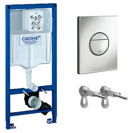 SHOP AKD::Інсталяцийна система для унітазу GROHE Rapid SL 3 в 1 кругла кнопка