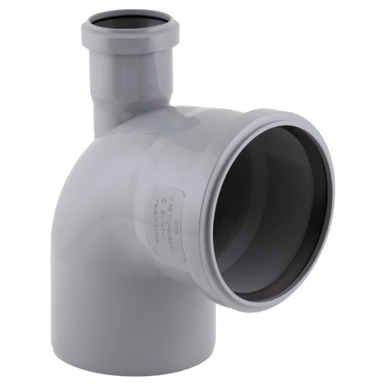 SHOP AKD::Коліно каналізаційне з відводом вверх SANIBUD ПП 110х50х90х180