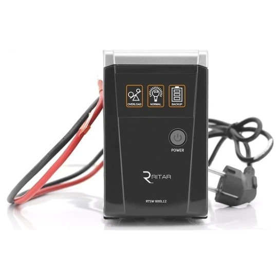 SHOP AKD::ДБЖ з правильною синусоїдою RITAR RTSW-600 LED (360Вт), 12В, під зовнішній АКБ (08301)