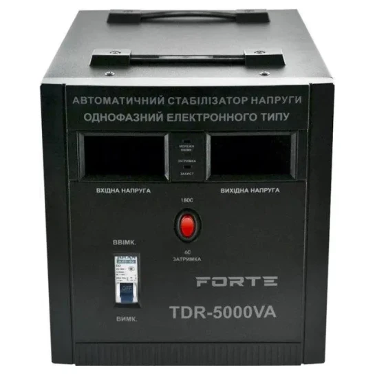 SHOP AKD::Стабілізатор напруги релейний FORTE TDR-5000VA, релейного типу, точність 8%