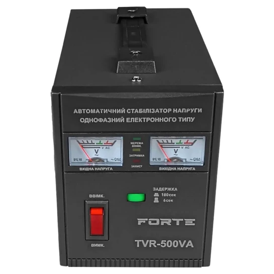 SHOP AKD::Стабілізатор напруги релейний FORTE TVR- 500VA, релейного типу, точність 8%