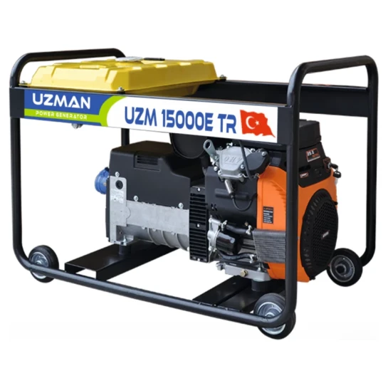 SHOP AKD::Генератор бензиновий UZMAN UZM 15000E (12.0 кВт, 380V, 4-тактний, Пуск: Електростартер)