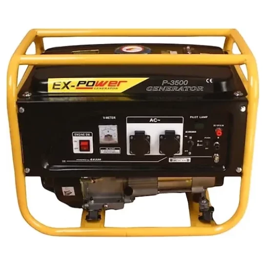 SHOP AKD::Генератор бензиновий EX-POWER P-3500, 2,2кВт, бак 15л