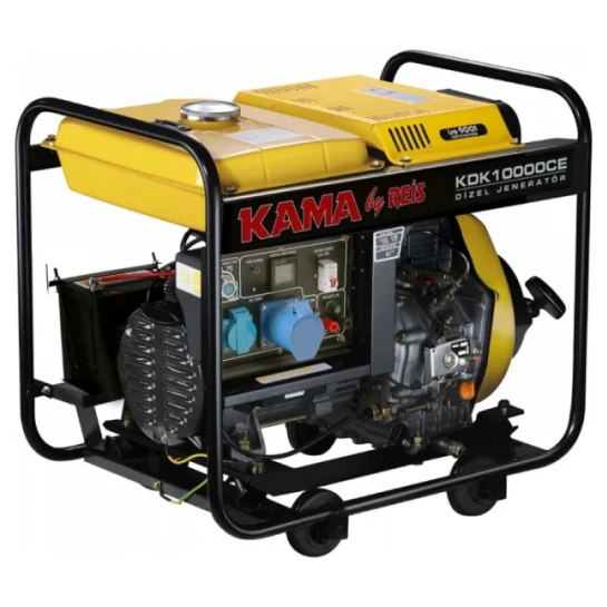 SHOP AKD::Генератор дизельний KAMA KDK10000CE ном 6,8кВт, бак 12,5л, 230В