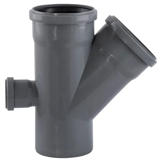 SHOP AKD::Хрестовина каналізаційна VSplast 110х110х45+50х90° одноплощина задній відвід