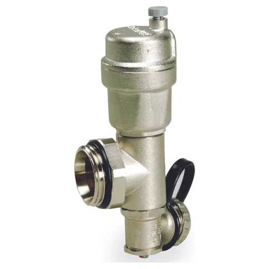 SHOP AKD::Кінцевий вузол колектора LUXOR 1" з контргайкою,краном зливу,і автовідводом повітря