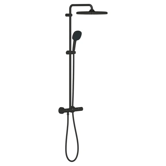 SHOP AKD::Душова система GROHE Tempesta 250 чорний мат