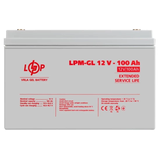 SHOP AKD::Акумулятор гелевий LPM-GL 12-100 AH