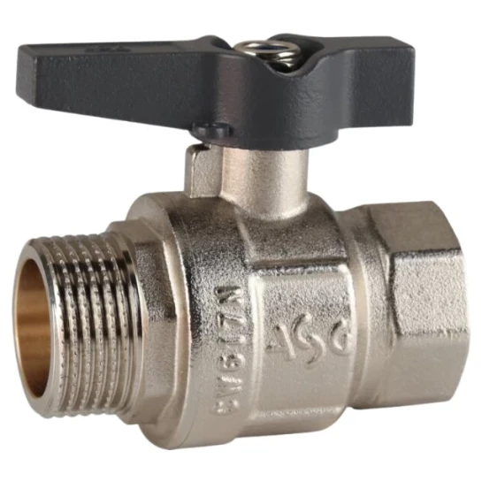 SHOP AKD::Кран кульовий ASG+ 1" ЗВ метелик сірий (8/64)