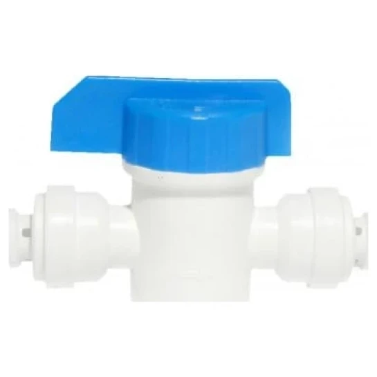 SHOP AKD::Кран кульовий KAPLYA 1/4"х1/4" прямий пластиковий