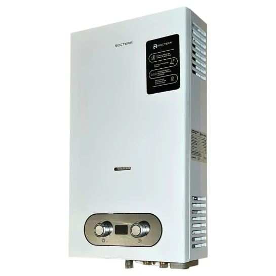 SHOP AKD::Колонка газова ROCTERM VEGA ВПГ-10 АЕ 011 (біла, сіра панель)