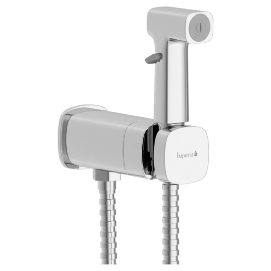 SHOP AKD::Душовий гарнітур гігієнічний IMPRESE BILOVEC прихованого монтажу ,хром