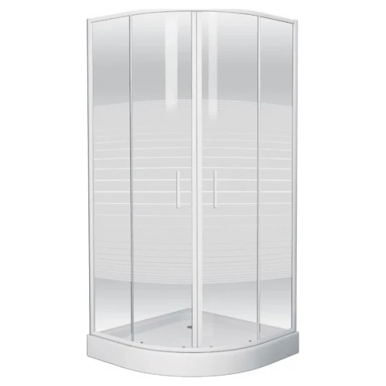 SHOP AKD::Душова кабіна кутова з піддоном 80*80*200, EGER TISZA"Zuzmara" ,профіль білий