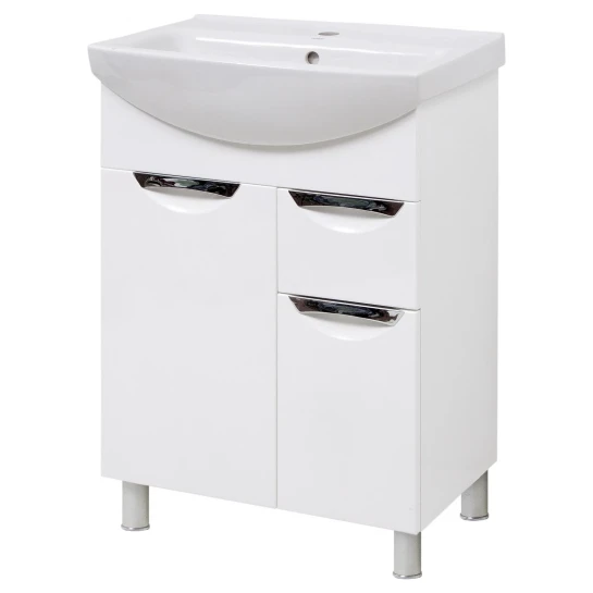 SHOP AKD::Тумба Van Mebles Лора з умивальником Лотос/Руна 70 з шухлядою, врізні ручки