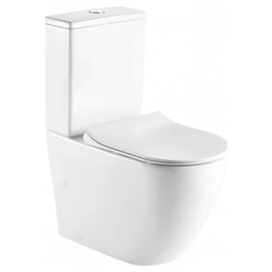 SHOP AKD::Унітаз підлоговий (комплект) KOLLER POOL Round Smart з сидінням Soft-close ,змив Tornado+підводка
