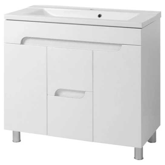 SHOP AKD::Тумба Van Mebles Корнелія підлогова з умивальником Глорія 80 1ш,3дв.сіра металік