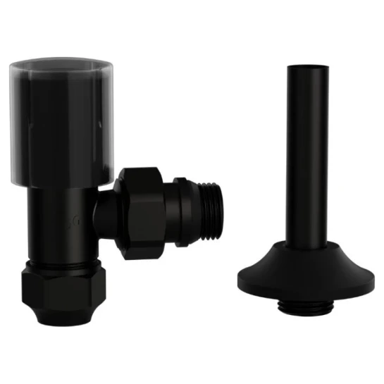 SHOP AKD::Кран радіаторний  ASG SMART 1/2" верхній Black