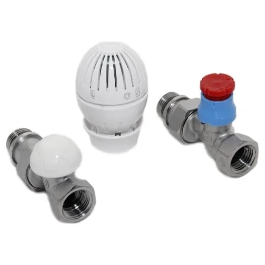 SHOP AKD::Комплект радіаторний термостатичний GIACOMINI 1/2" прямий R470X001+R402X133+R15X033)
