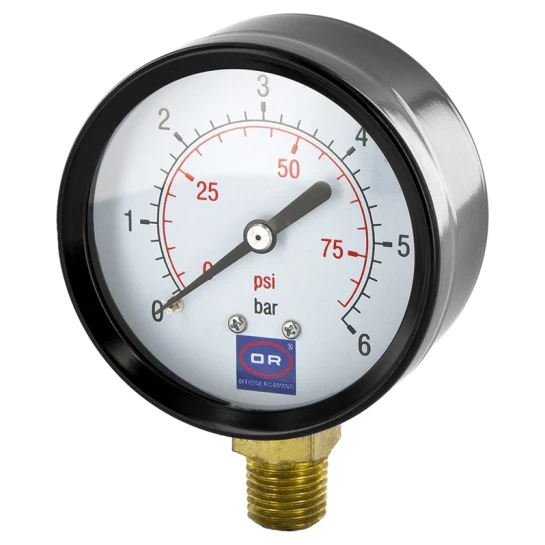 SHOP AKD::Манометр OFFICINE RIGAMONTI 1/4" 25 бар радіальний діаметр 63 мм