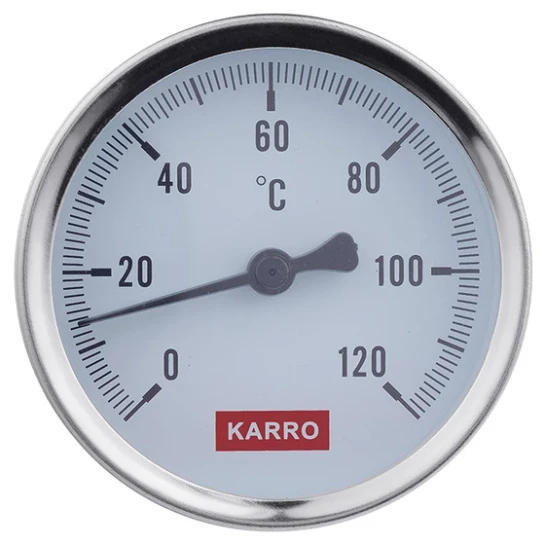 SHOP AKD::Термометр KARRO 1/2" Ø63мм 120ºC  KR1039