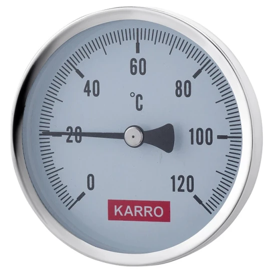 SHOP AKD::Термометр KARRO 1/2" Ø80мм 120ºC KR1039