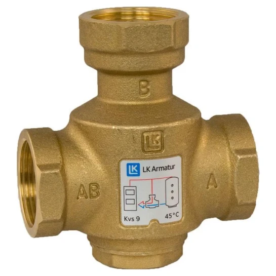 SHOP AKD::Клапан термічний трьохходовий LK ARMATUR 823 ThermoVar 1 1/2" З 55"С