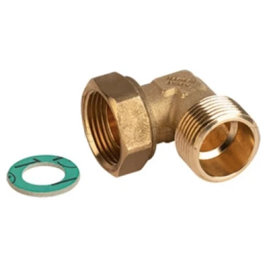 SHOP AKD::Штуцер кутовий (Коліно з накидною гайкою) SIZER 3/4"З х 3/4"В