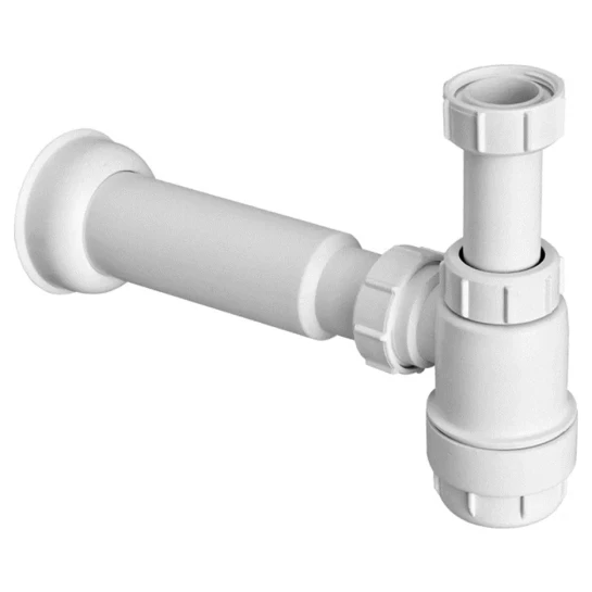 SHOP AKD::Сифон для умивальника MCALPINE пляшковий, низький 1 1/4х50 без зливу