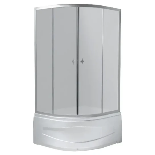 SHOP AKD::Душова кабіна EGER BARON 100х100х194см,глибокий піддон ,скло 4мм,сатин