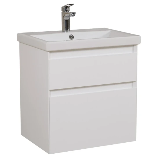 SHOP AKD::Тумба AQUARODOS Еліт (білий) з умивальником Elite 70см консольна