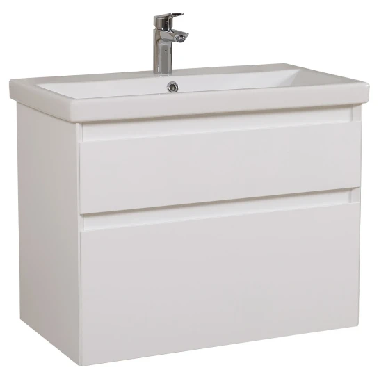 SHOP AKD::Тумба AQUARODOS Еліт (білий) з умивальником Elite 100см консольна