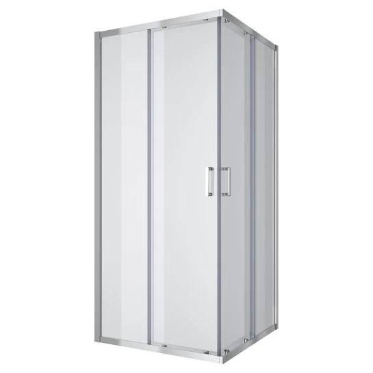 SHOP AKD::Душова кабіна KOLLER POOL Line Cube розсувна , квадратна 90х90 хром 6мм,скло прозоре