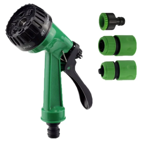 SHOP AKD::Набір для поливу GRAD пістолет-розпилювач 7-ми режимний,2 конектори 1/2 ,адаптер 1/2-3/4 (ABS)