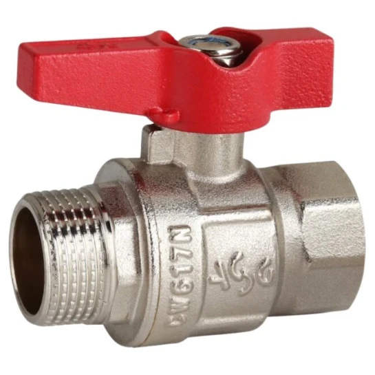 SHOP AKD::Кран кульовий ASG 1" ЗВ метелик червоний (8/64)