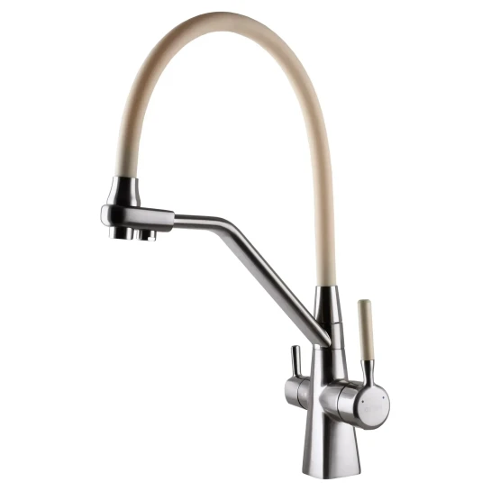 SHOP AKD::Змішувач кухонний Globus Lux під осмос GLLR-0700-L08-06 гофрований