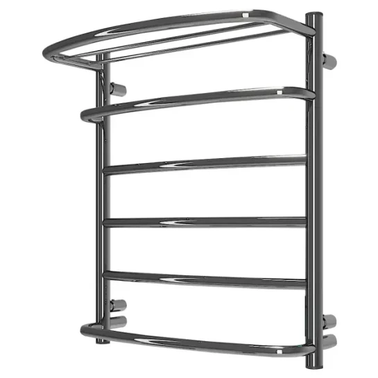 SHOP AKD::Рушникосушка водяна ЕЛНА Каскад з полкою-6  (600 х 530 х 290) нерж