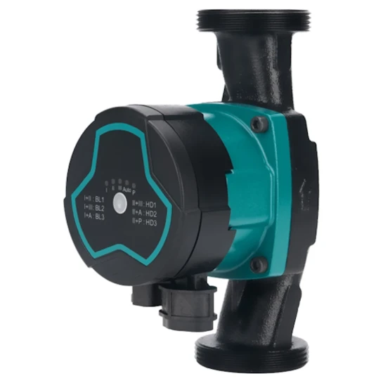 SHOP AKD::Насос циркуляційний AQUATICA енергозберігаючий 5-90Вт Hmax 8м Qmax 73л/хв Ø2" 180мм + гайки Ø1¼"