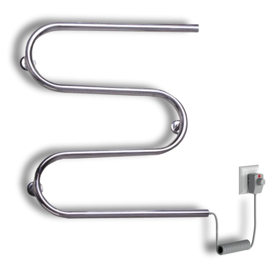 SHOP AKD::Рушникосушка електрична Елна  Змійка-М (550 Х 500 Х 70) нерж  л/п