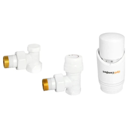 SHOP AKD::Комплект радіаторний термостатичний OptiComfort кутовий білий