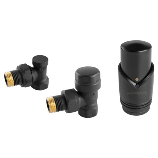 SHOP AKD::Комплект радіаторний термостатичний OptiComfort кутовий чорний
